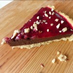 Chocolate Brownie Raspberry Tart
