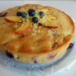 Nectarine Blueberry Lemon Sponge