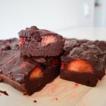 Chocolate Covered Strawberry Brownies