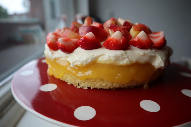 summer fruit cream cheese cake 2